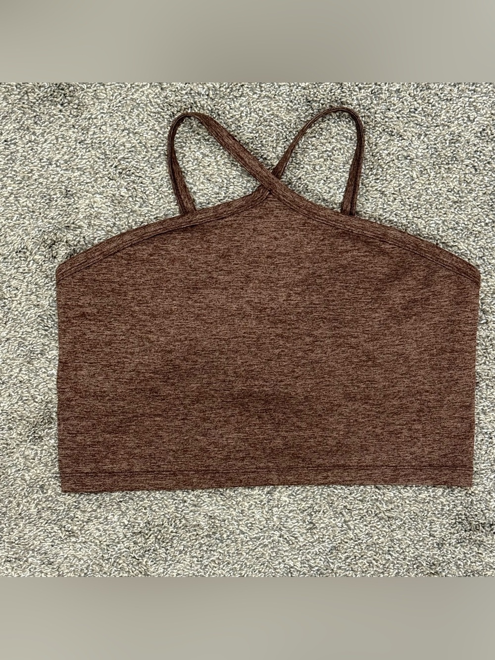 OFFLINE Aerie Hugger Halter Sports Bra Women XL Brown Activewear Top⁠